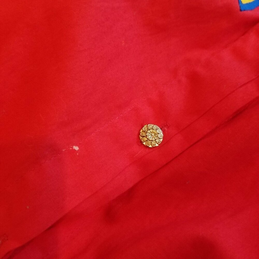 Mega Private Womens Medium Bird Patchwork Button … - image 5